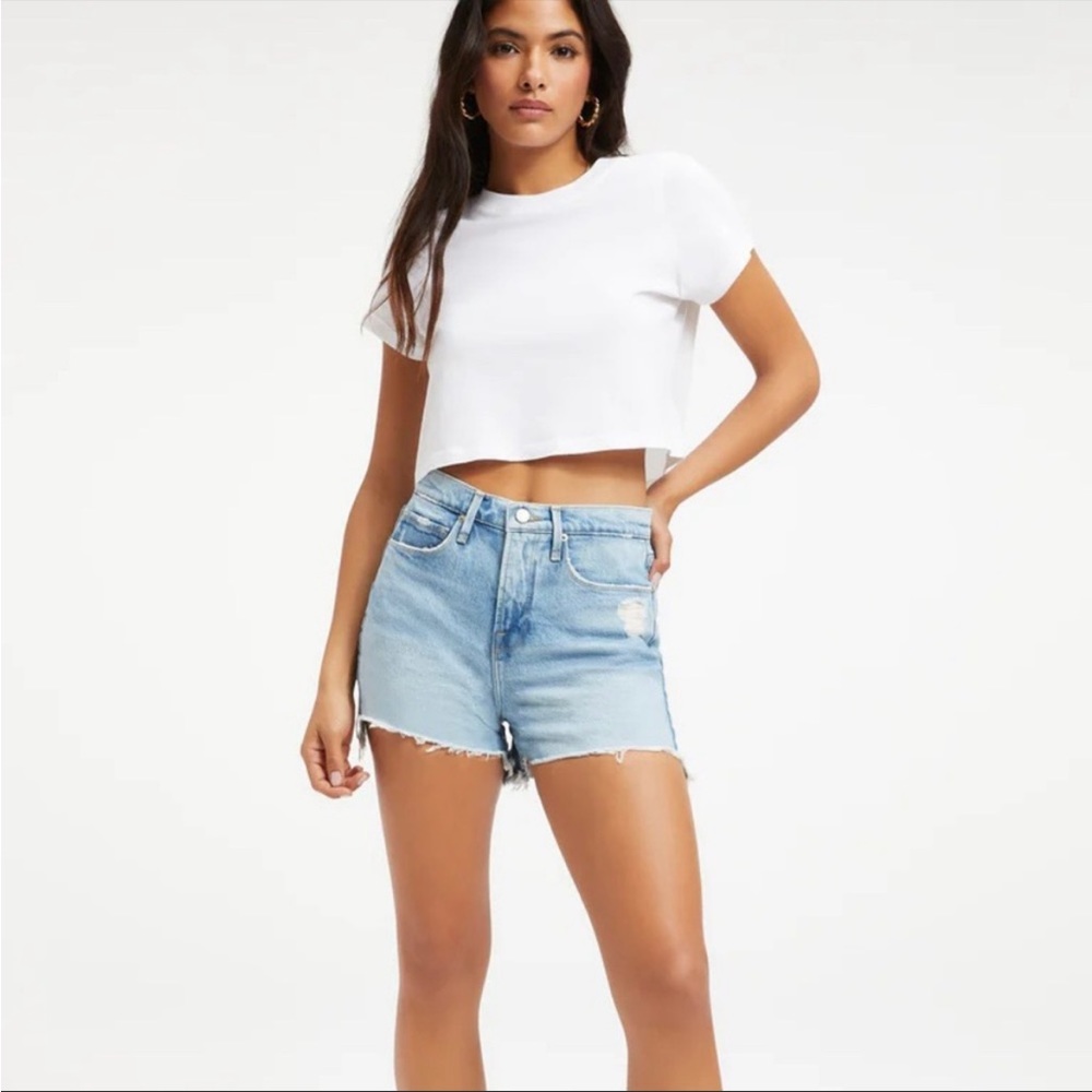 Good American Good 90s Short in Blue650 Size 16 NWT